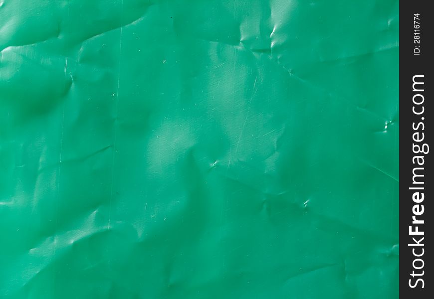 Texture of green plastic sheet