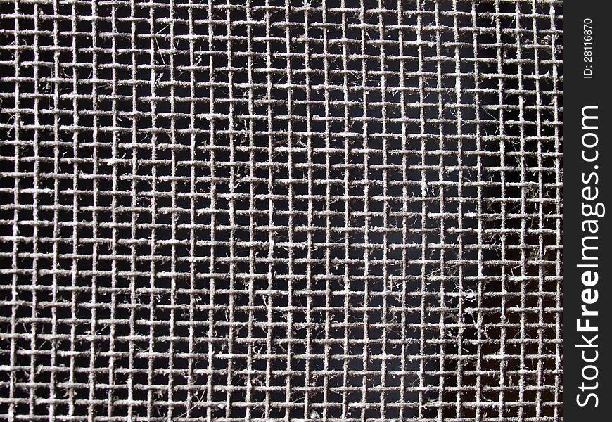 Texture of wire and dust