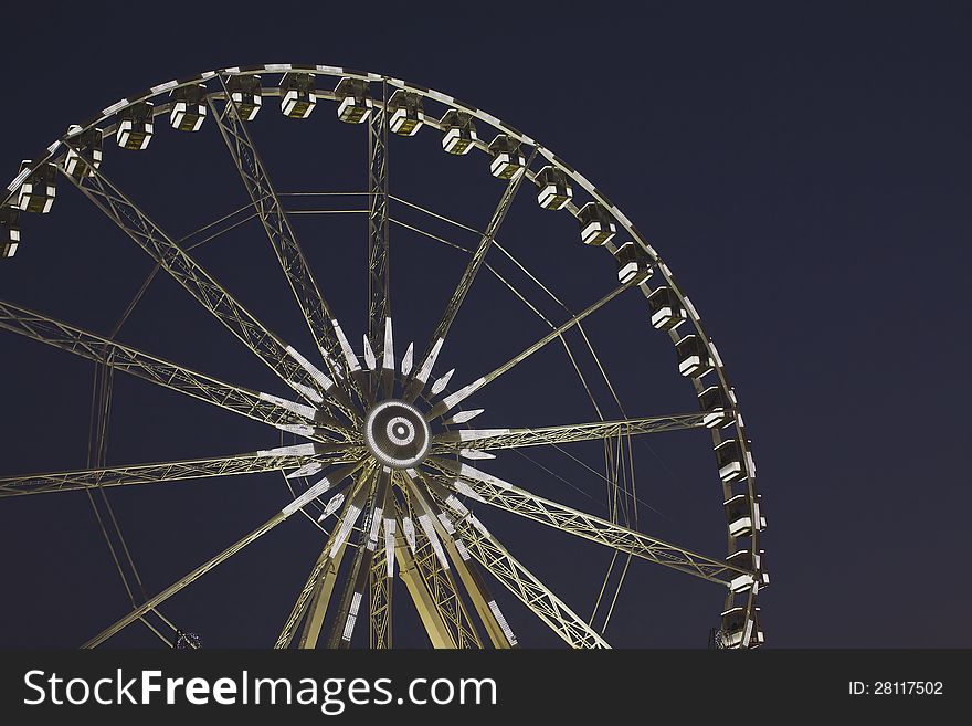 Close-up of ferris wheel at christmas time, Place de la concorde Paris. Close-up of ferris wheel at christmas time, Place de la concorde Paris