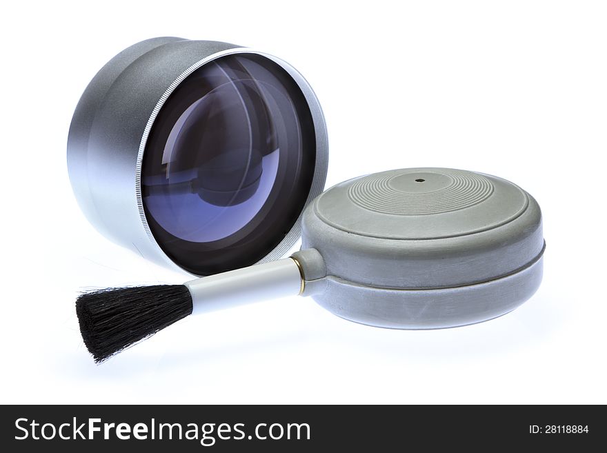 Photographic Lens with Cleaning Tool. Photographic Lens with Cleaning Tool.