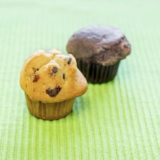 Chocolate Chip Muffins Royalty Free Stock Photos