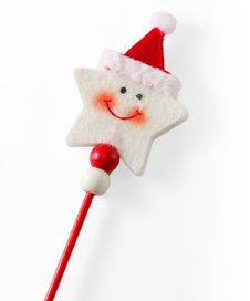 Smiling Star-Shaped Christmas Decoration Stock Photos Smiling Star-Shaped Christmas Decoration Stock Photos
