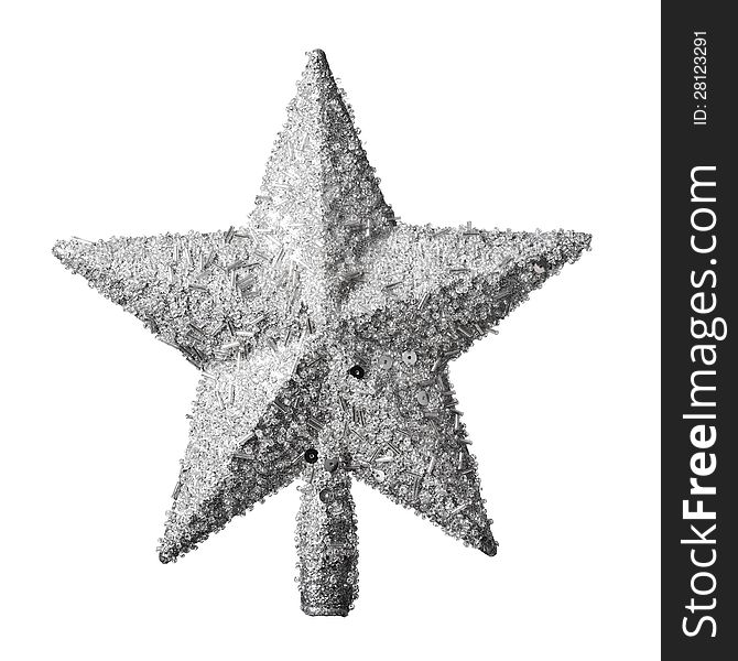 Golden Christmas Star Decoration