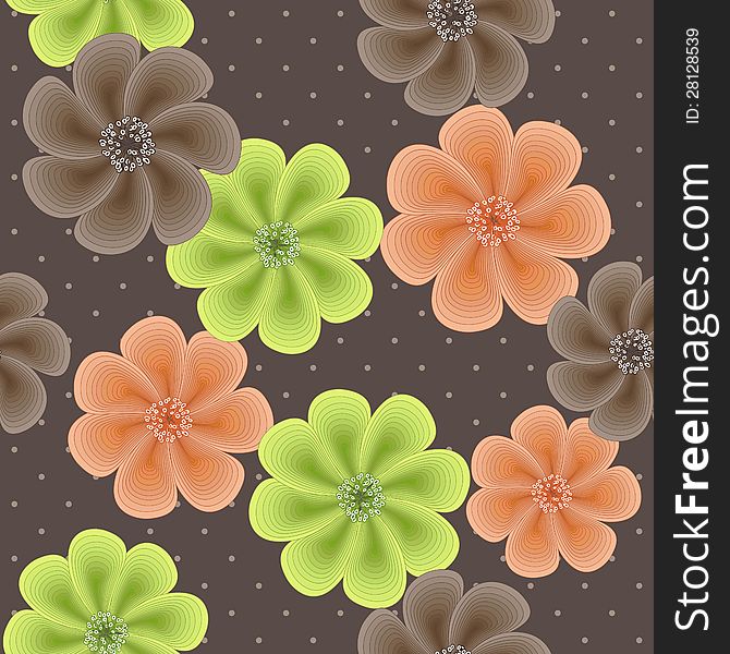 Cute Seamless Floral Pattern