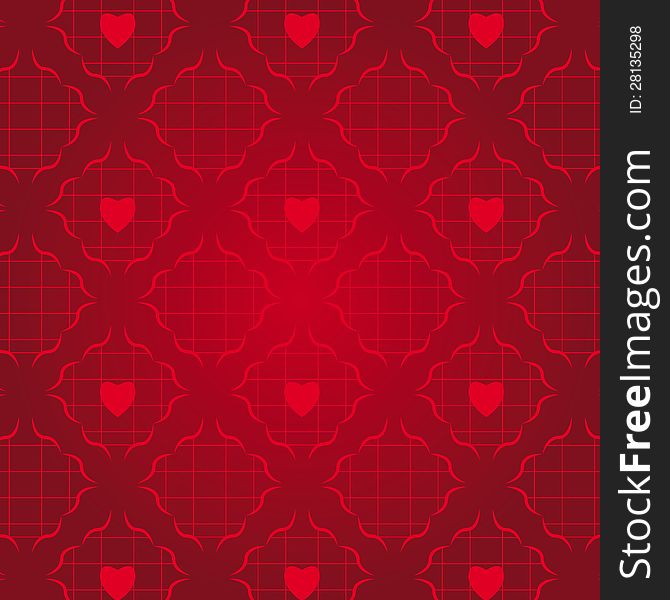 Red Hearts Background