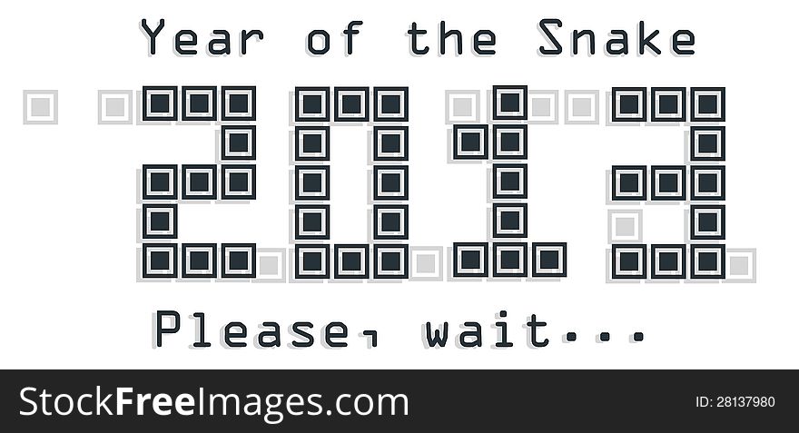 Snake year concept
