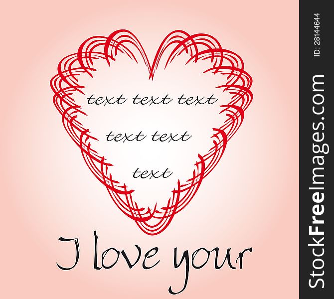 Valentines day card. Vector valentine background. Valentines day card. Vector valentine background.