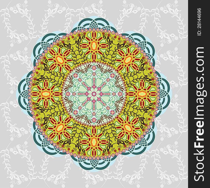 Ornamental Round Pattern. Vector