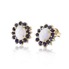 Diamonds And Sapphire Earrings Stock Photos Diamonds And Sapphire Earrings Stock Photos