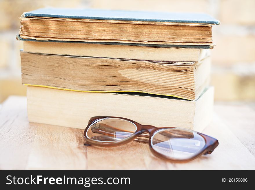 Glasses And Books