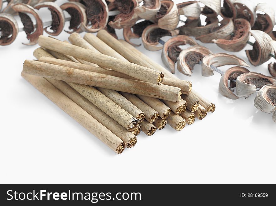 Tobacco With Dry Banana Leaf Rolls