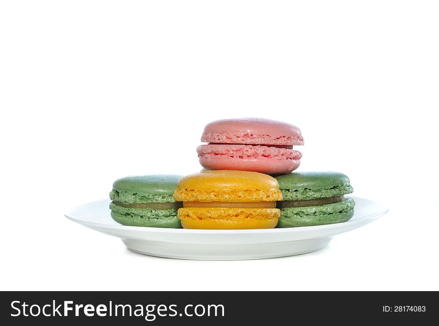 Macaroons In A Little Dish