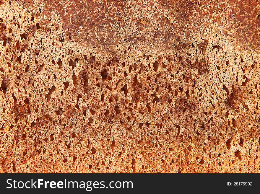 Texture of rye bread all over the frame. Texture of rye bread all over the frame