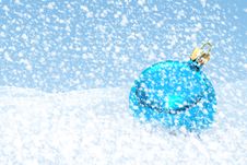 Blue Christmas Ball Royalty Free Stock Images Blue Christmas Ball Royalty Free Stock Images