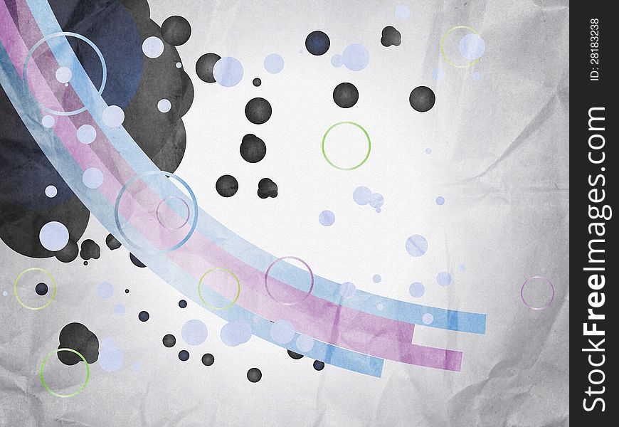 Illustration of abstract grunge background colorful lines and circles. Illustration of abstract grunge background colorful lines and circles.