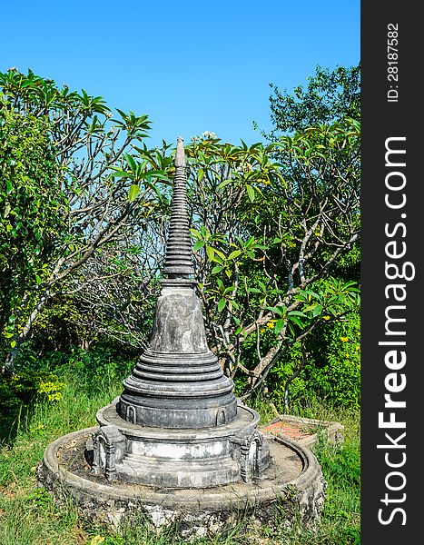 Ancient Chedi in Pra Nakorn Khiri, Petchaburi.