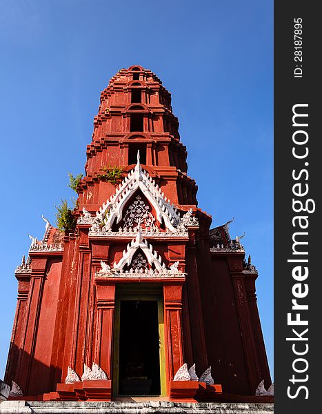 Red Pagoda In Wat Phra Kaeo