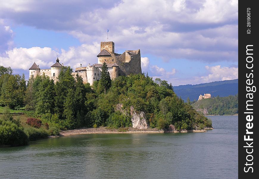 Medieval castle on the lake