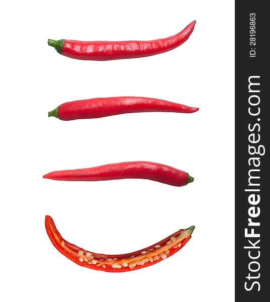 Red chili pepper, hot and spice food