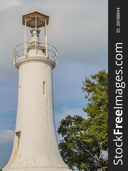 A lighthouse on the top of Tang Kaun Hill, Songkhla