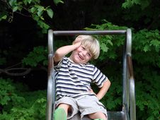 Young Boy Playing Royalty Free Stock Photo Young Boy Playing Royalty Free Stock Photo