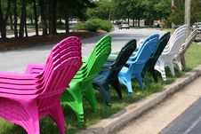 Colored Chairs For Sale Stock Photography Colored Chairs For Sale Stock Photography