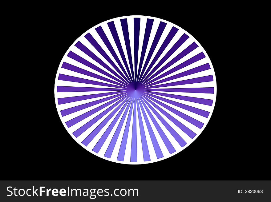 A circle targeted and designed in a black background. A circle targeted and designed in a black background