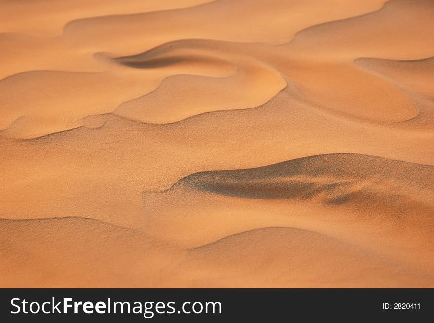 Sand texture, ripples of dune