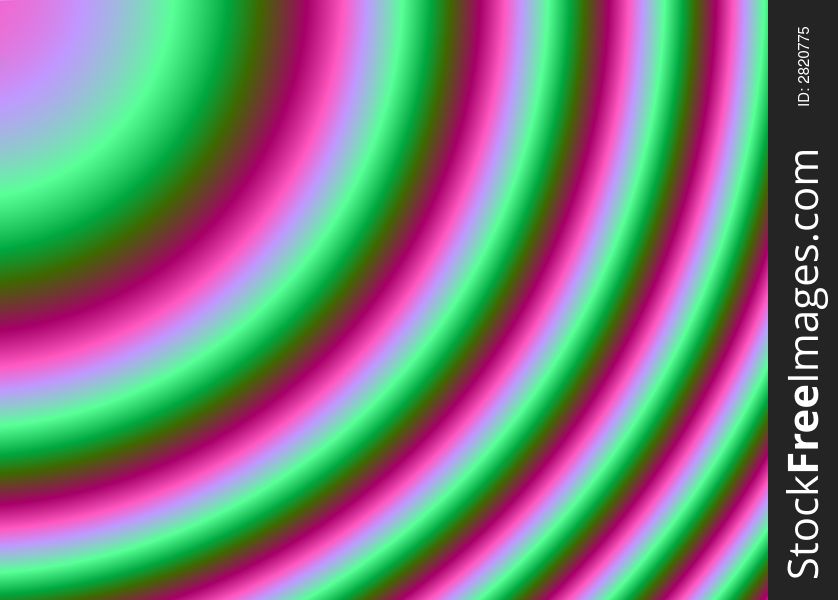 Pink and green curved fractal background. Pink and green curved fractal background