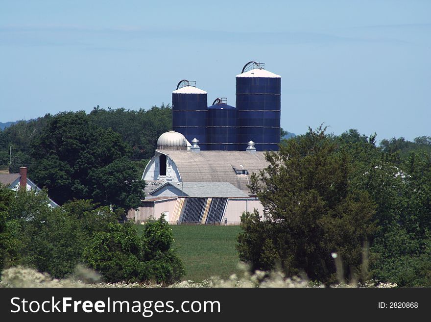 Barn and Silos