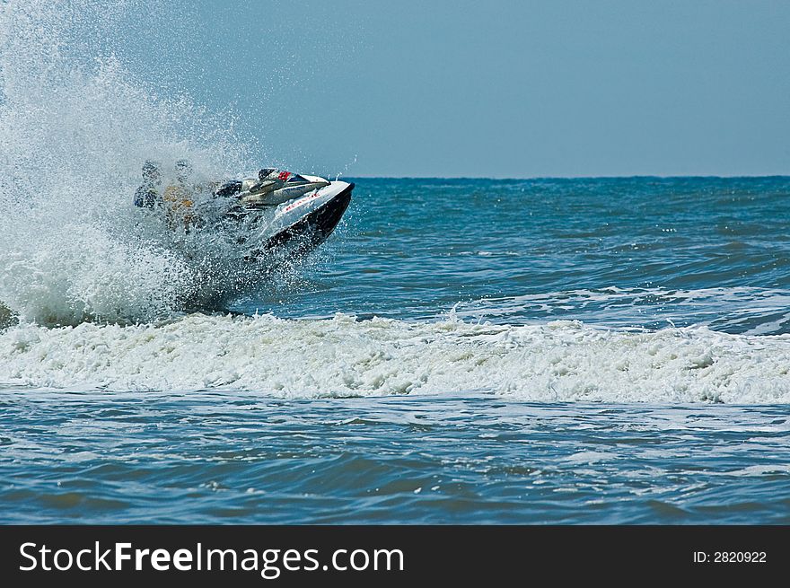 Extreme  jet-ski watersports