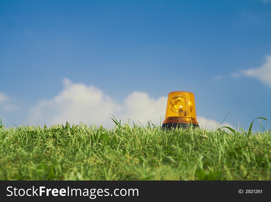 Alarm signal in grass