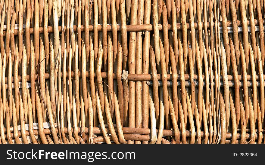 Rattan pattern texture of a basket close up