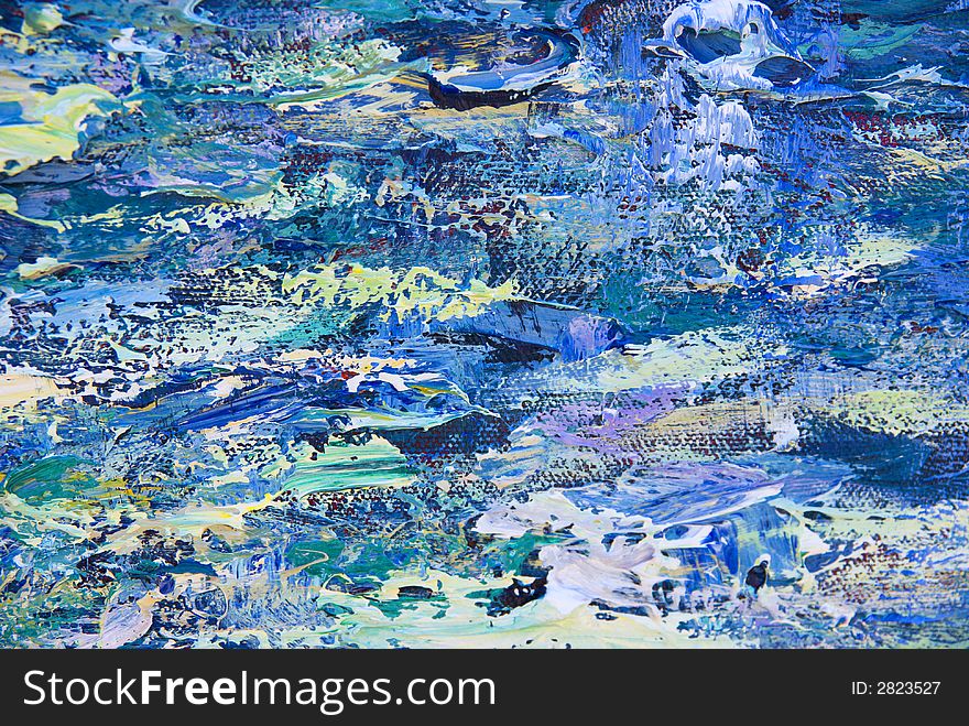Abstract painted background, texture - close up