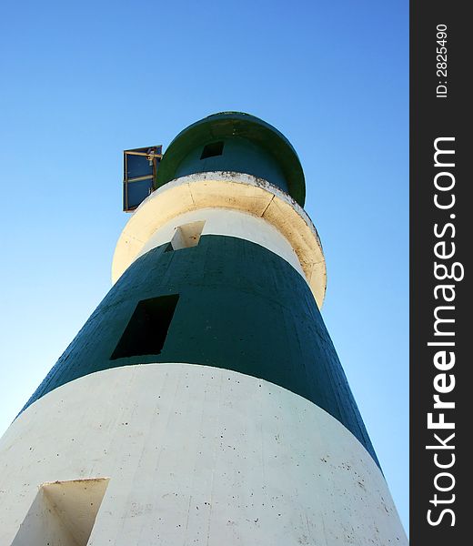 Photo from a Portuguese lightouse taken from the low place. Photo from a Portuguese lightouse taken from the low place