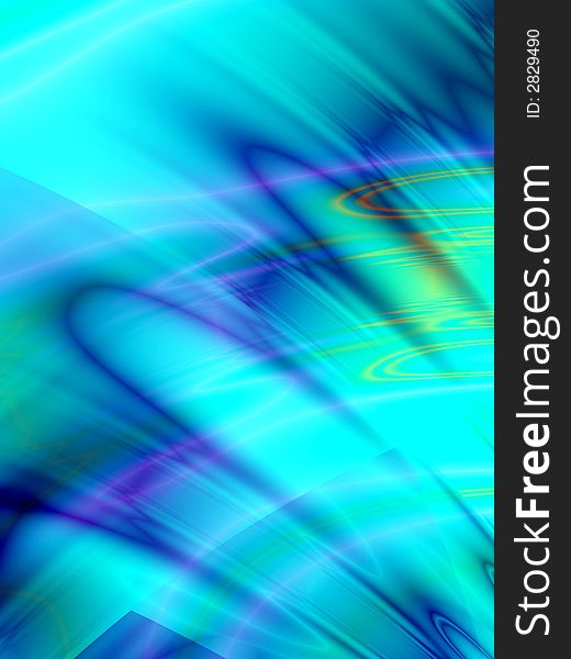 Fractal rendition of multi-colored curves. Fractal rendition of multi-colored curves