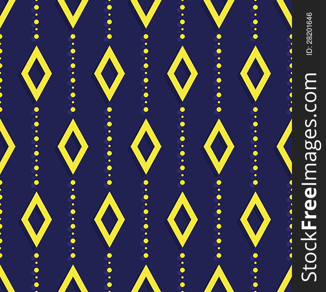 Seamless Pattern With Rhombuses