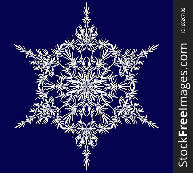 Christmas background. Snowflakes. Vector illustration.