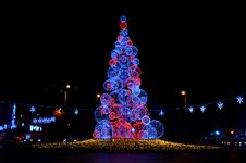 Glowing Christmas Tree Royalty Free Stock Images