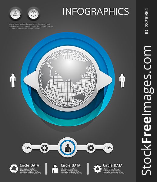 Infographics set and Information Graphics .