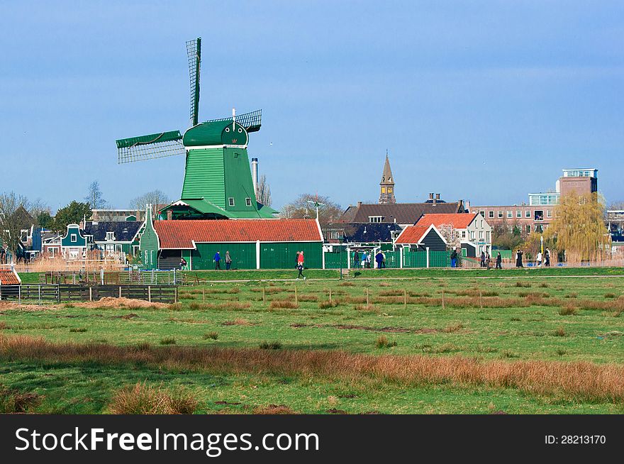 Wind mill of Zaanse Schans, Netherland