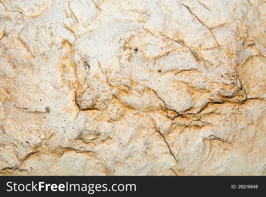 Close up of a light brown rock