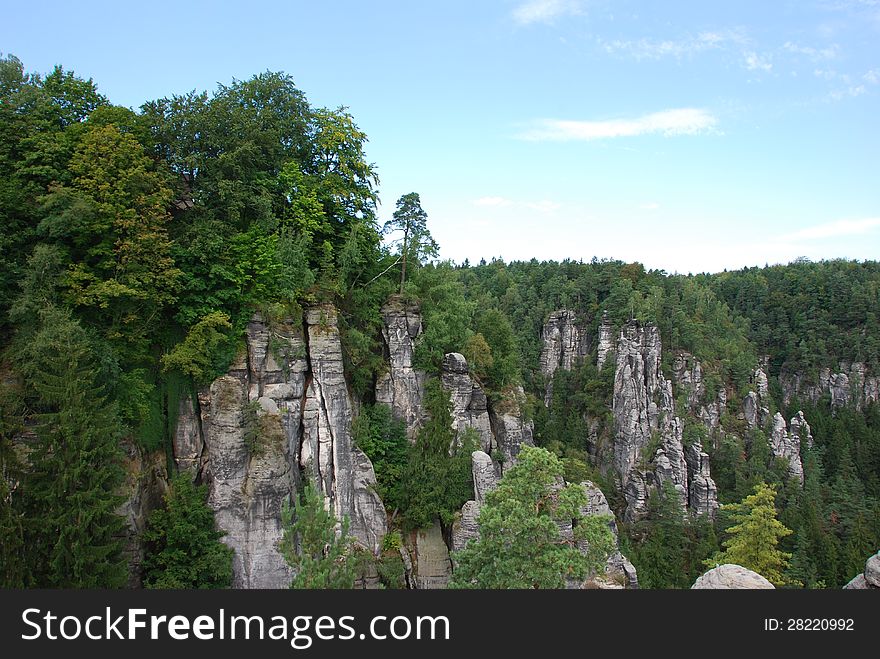 View Landscape Elbsandsteingebirge