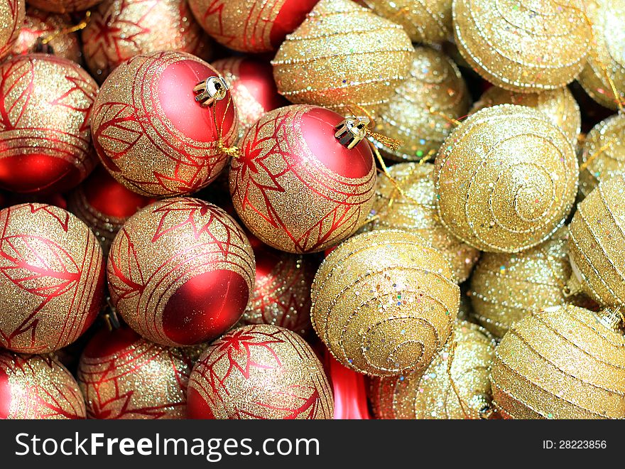 New Year's background with Christmas toys. New Year's background with Christmas toys