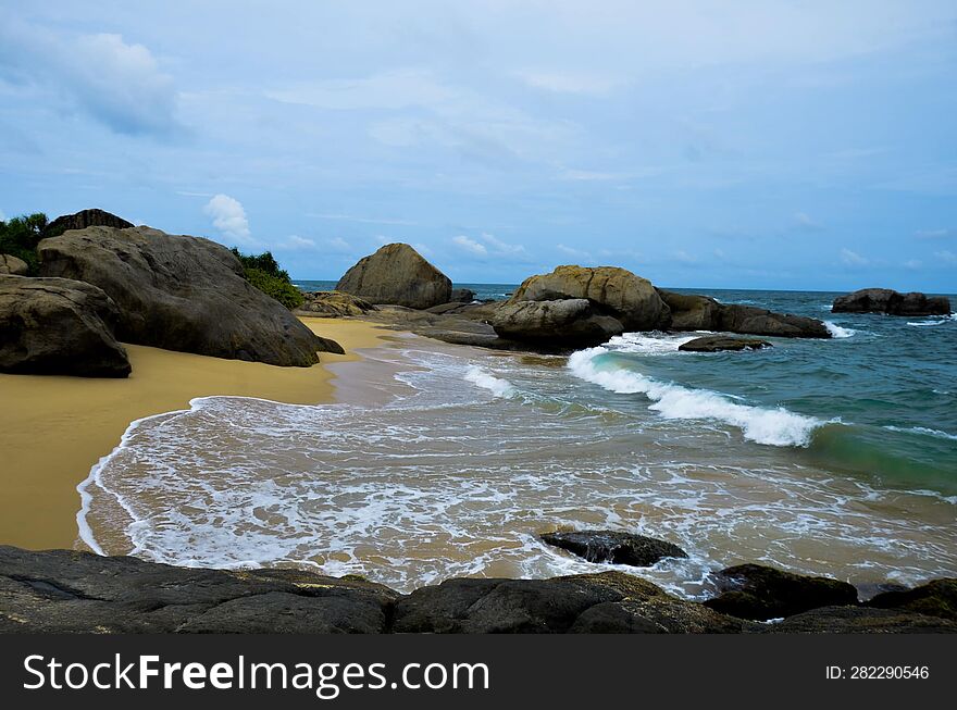 SRI Lankan Beautiful beach  . natural most popular beach relaxing time