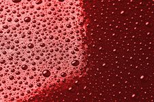 Water Droplets Are Red Royalty Free Stock Photos Water Droplets Are Red Royalty Free Stock Photos