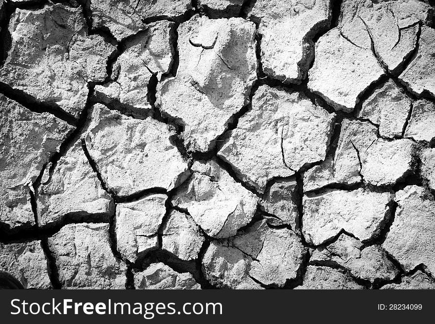 Salt surface crack on the ground in salt farm. Salt surface crack on the ground in salt farm