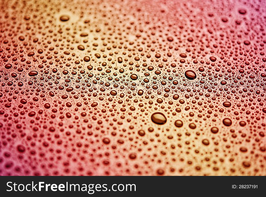 Water droplets are colorful. abstract background