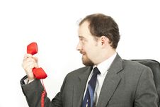Businessman-communication Royalty Free Stock Photography Businessman-communication Royalty Free Stock Photography