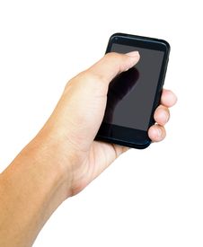 Touch Screen Mobile Phone, In Hand Royalty Free Stock Images Touch Screen Mobile Phone, In Hand Royalty Free Stock Images